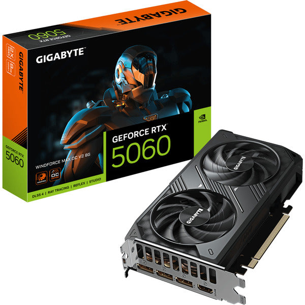 GigaByte GeForce RTX 5060 WINDFORCE MAX OC V2 8G (DLSS 5, 3x DisplayPort, 1x HDMI 2.1)