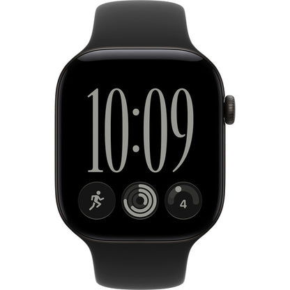 Apple Watch Series 12 (schwarz, Aluminium, 46 mm, Sportarmband schwarz M/L)