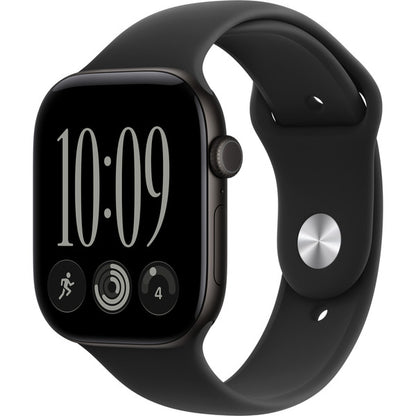 Apple Watch Series 12 (schwarz, Aluminium, 46 mm, Sportarmband schwarz M/L)