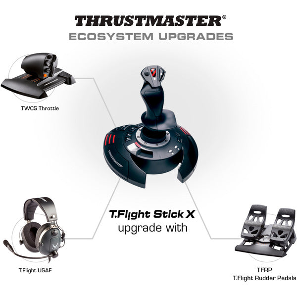 Thrustmaster T.Flight Stick X (schwarz/rot, für PC & PS3)