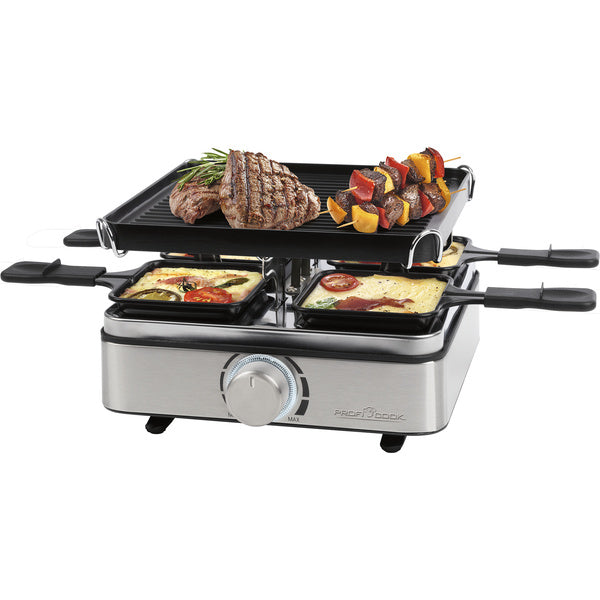 Proficook Raclette-Grill PC-RG 1301 (edelstahl/schwarz)