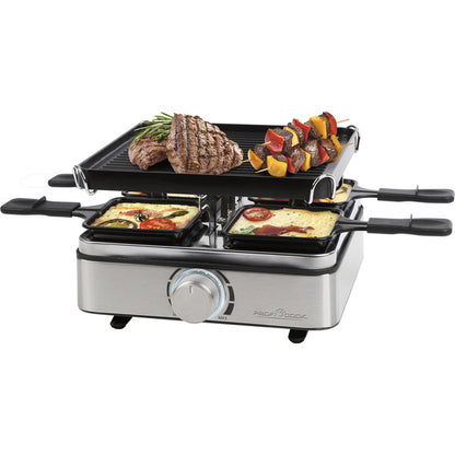 Proficook Raclette-Grill PC-RG 1301 (edelstahl/schwarz)