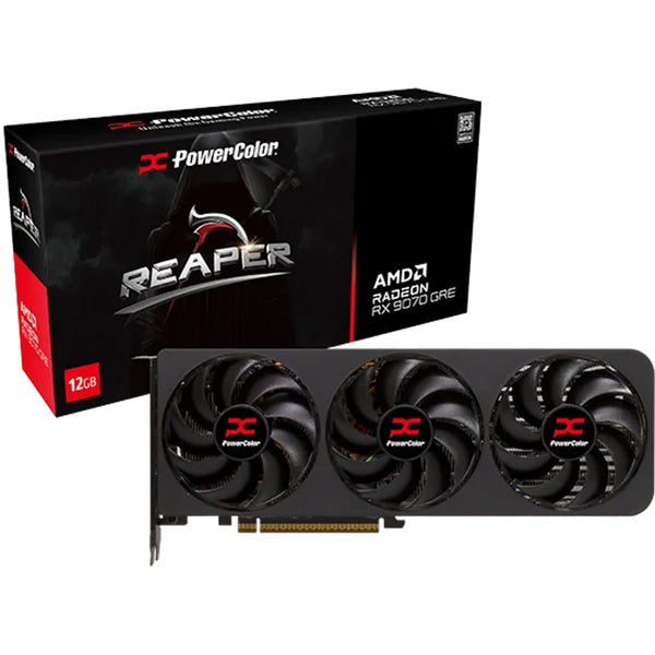 PowerColor Radeon RX 9070 GRE Reaper 12GB (schwarz, RDNA4, GDDR6, 3x DisplayPort, 1x HDMI)