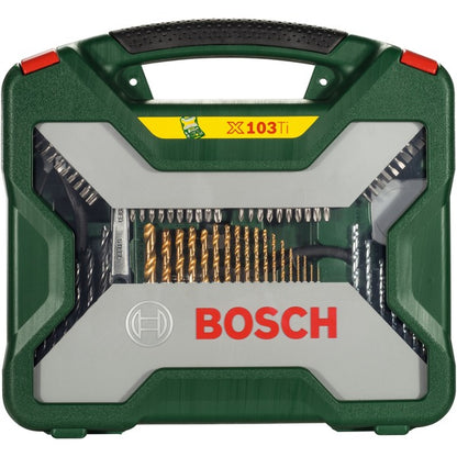 Bosch Powertools X-Line Titanium Bohrer- und Schrauber-Set, 103-teilig, Bohrer- & Bit-Satz (grün)