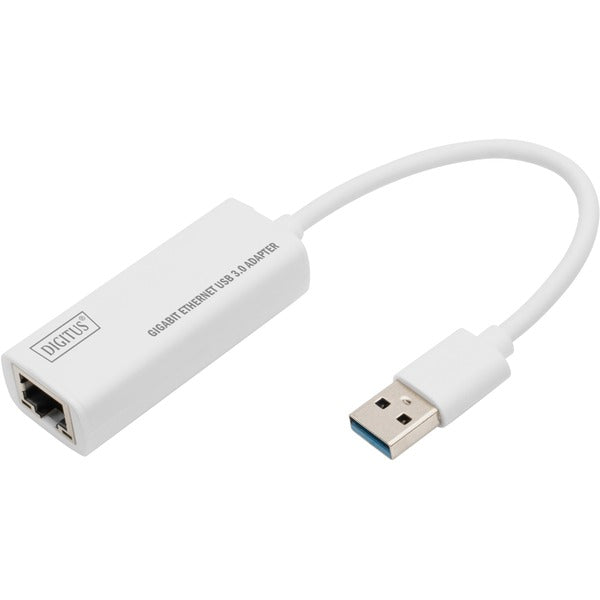 Digitus USB 3.2 Gen 1 Adapter USB-A σε RJ-45 (Λευκό)