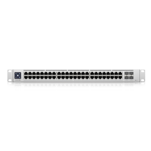 Ubiquiti UniFi USW-ENTERPRISE-48-POE Managed L3 48-Port PoE Network Switch, 2.5G Ethernet, White