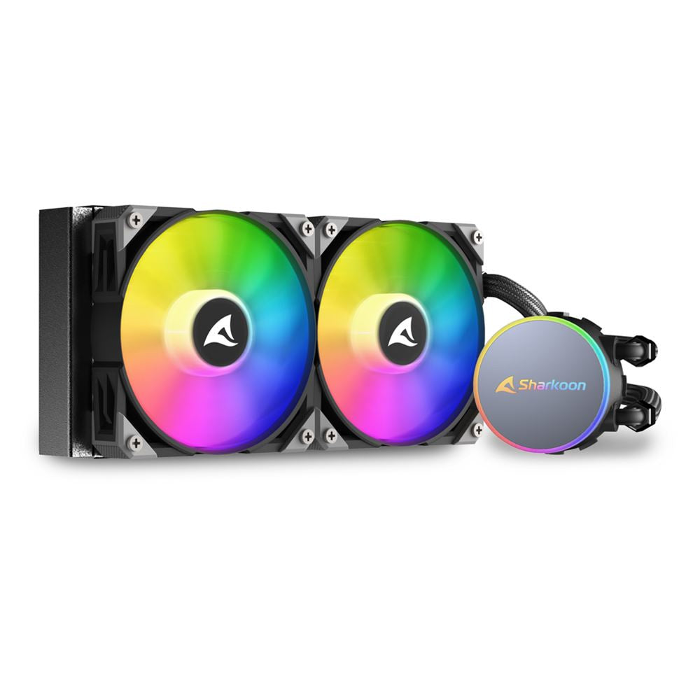 Cooler Sharkoon S70 RGB 2 L?fter schwarz AiO-Wasserk?hlung