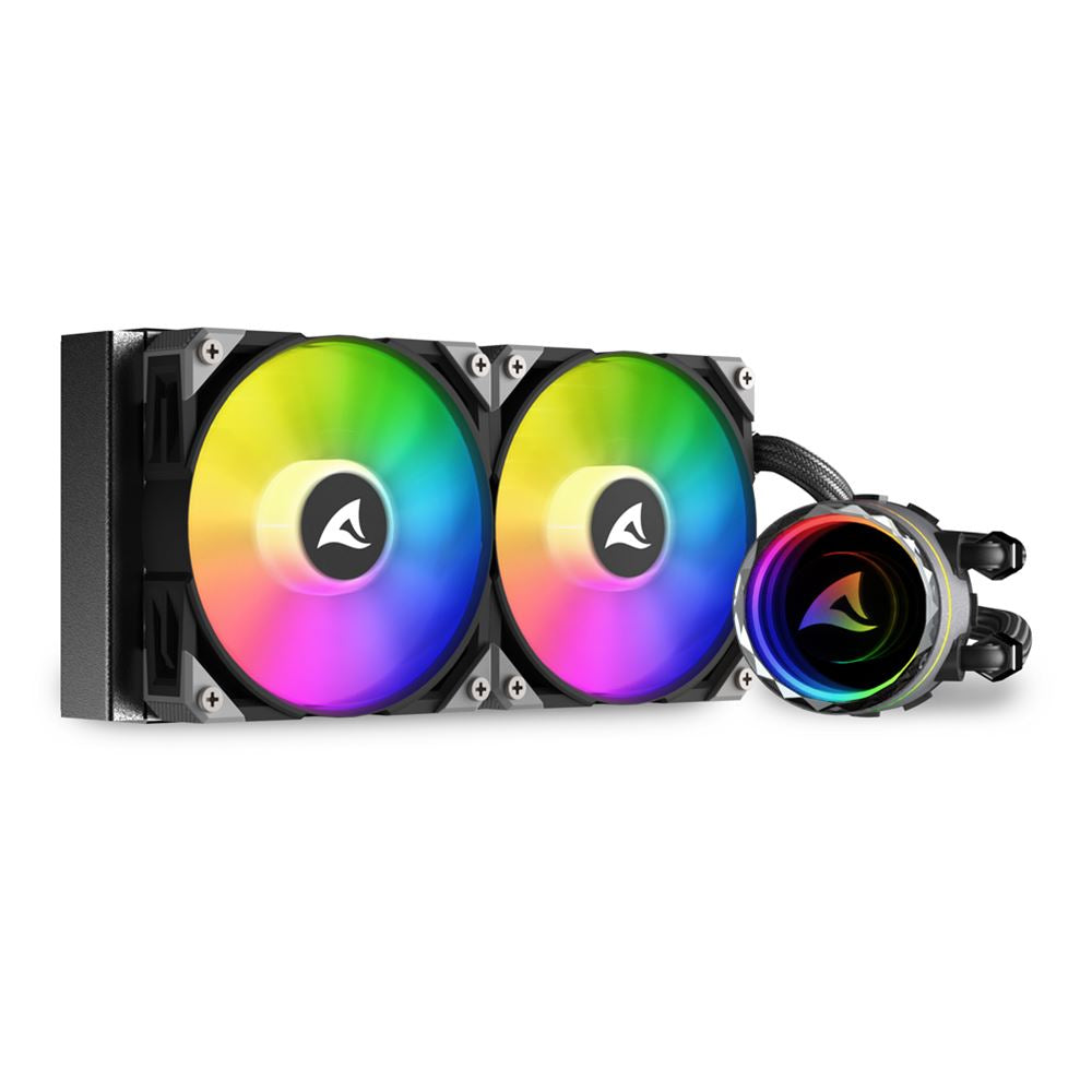 Cooler Sharkoon S80 RGB 2 L?fter schwarz AiO-Wasserk?hlung