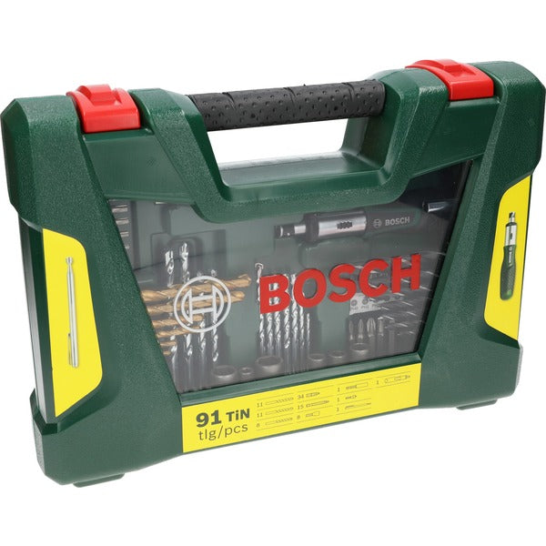 Bosch Powertools V-Line TiN-Bohrer- und Bit-Set, 91-teilig , Bohrer- & Bit-Satz (grün)