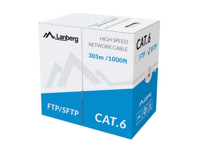 LANBERG CABLE FTP CAT.6 305M WIRE CU GRAY