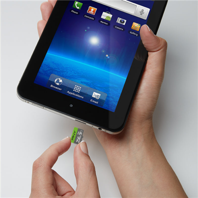 SD MicroSD XC Card 256GB PNY Elite Cl.10 U1 retail