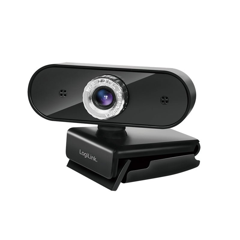 LogiLink Webcam 720p HD with Microphone - Black