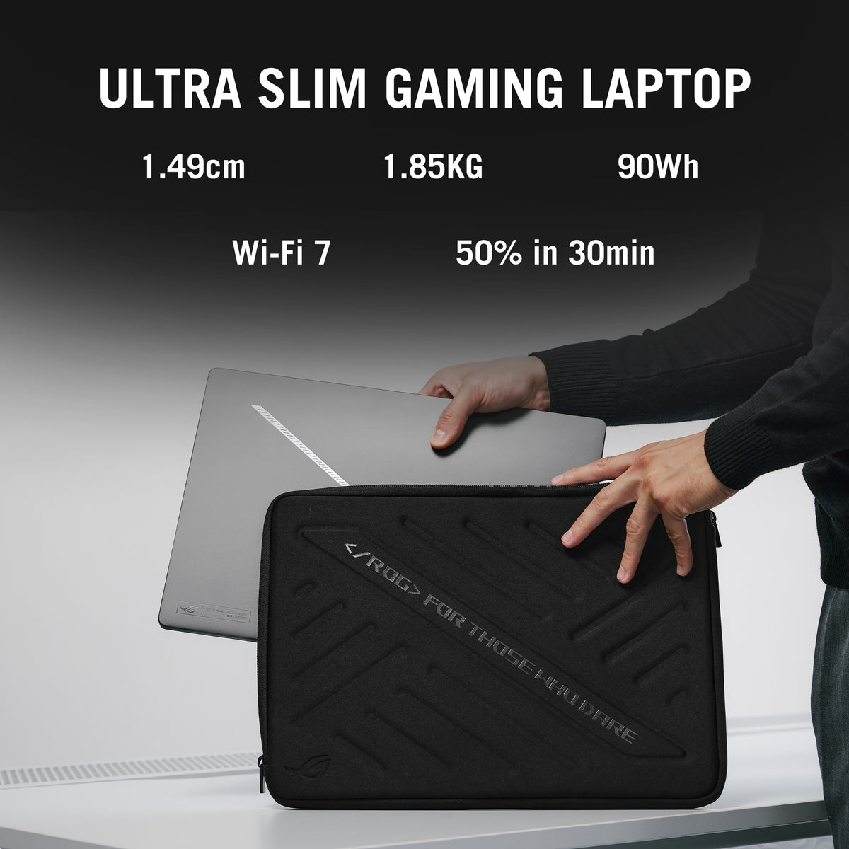ASUS ROG Zephyrus G16 GU605CM-QR027W Intel Core Ultra 7 255H Laptop 40.6 cm (16") 2.5K 16 GB LPDDR5x-SDRAM 1 TB SSD NVIDIA GeForce RTX 5060 Wi-Fi 7 (802.11be) Windows 11 Home Grey