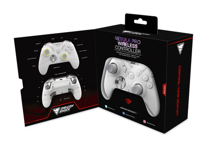 Dragonshock Nebula Pro Wireless Controller - White for Nintendo Switch