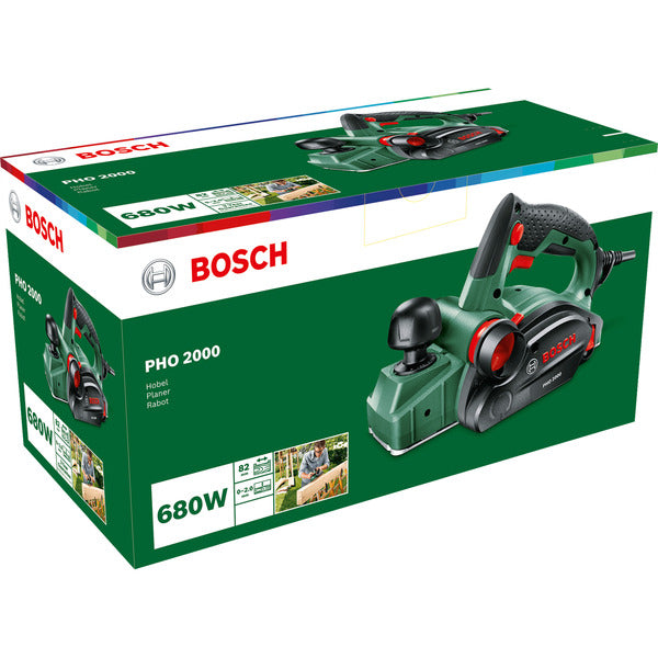 Bosch Powertools Elektrohobel PHO 2000 (grün/schwarz, 680 Watt)