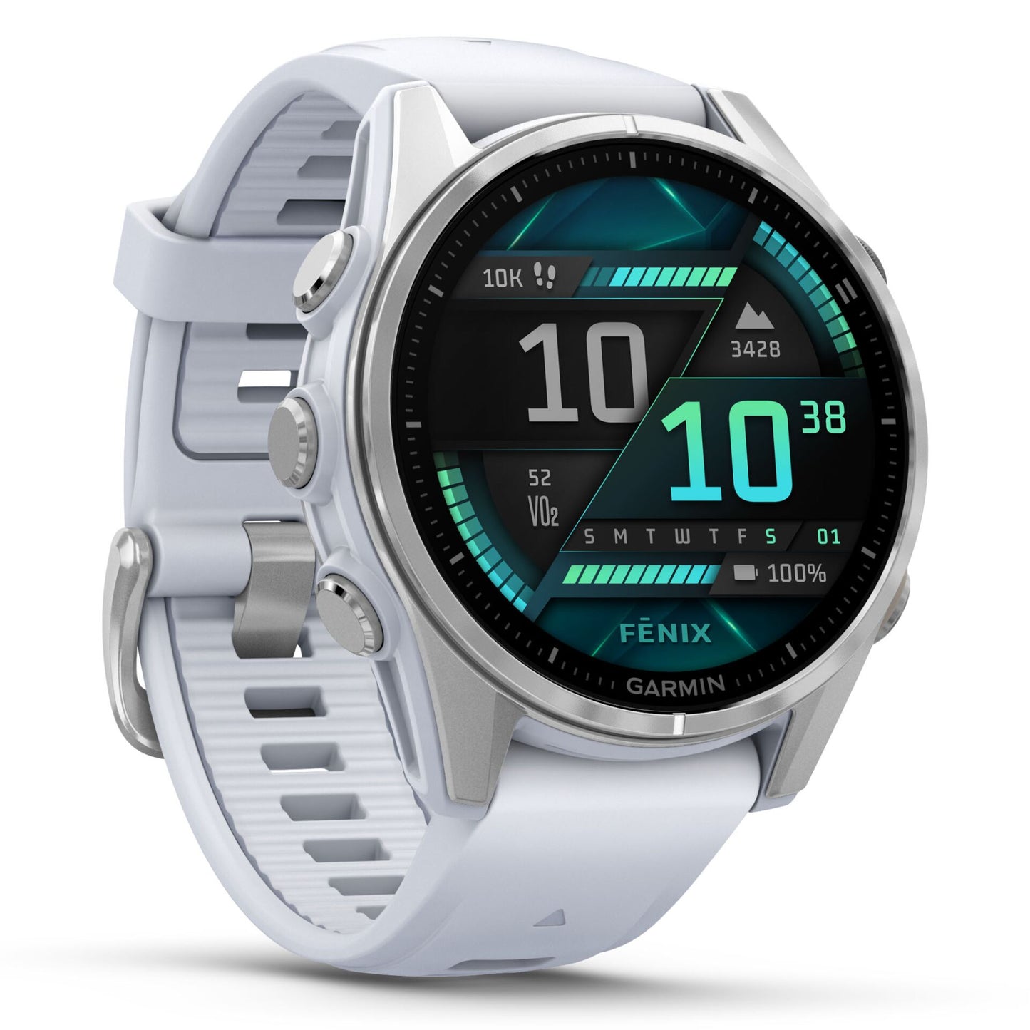Garmin fenix 8 (43mm) Λευκό/Ασημί