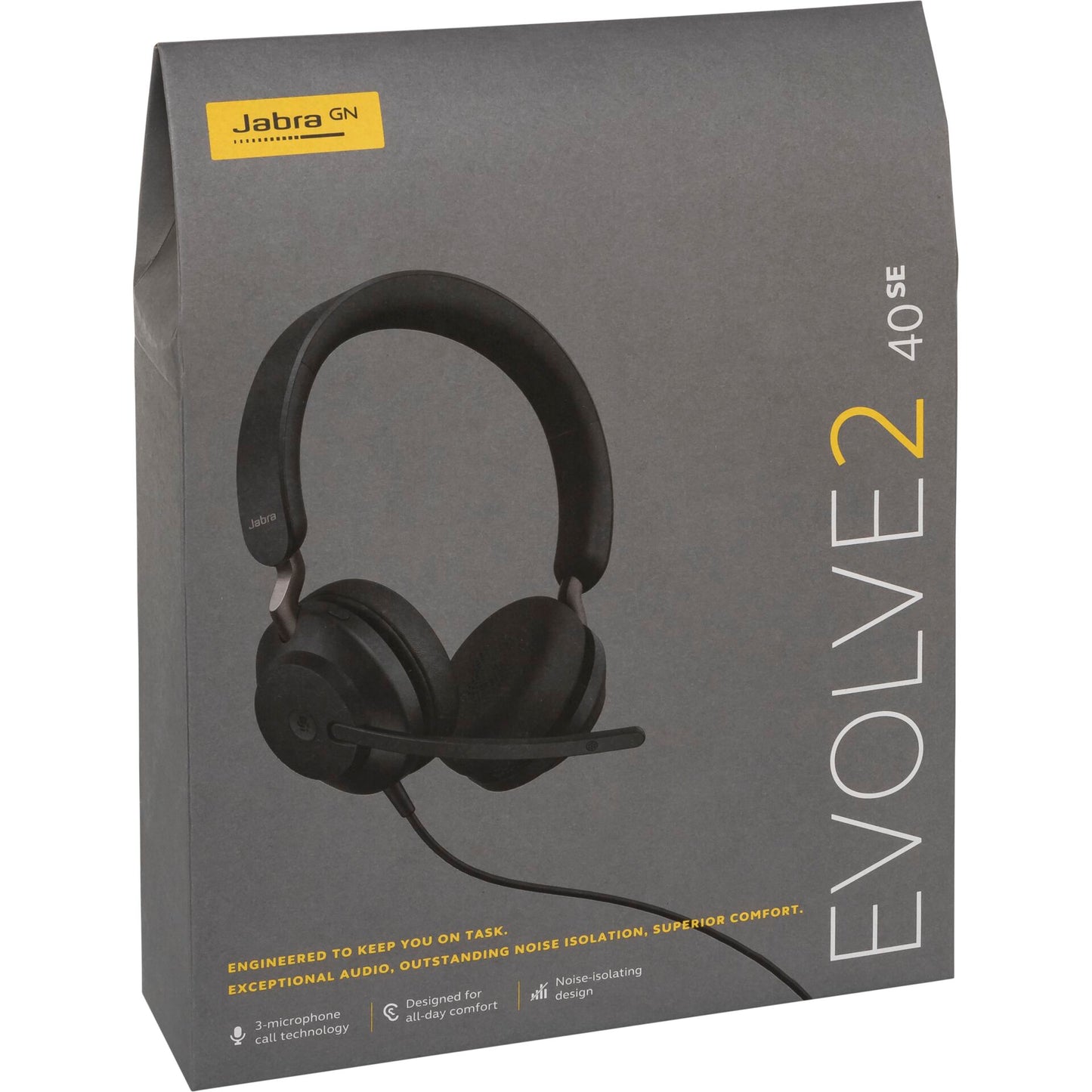 Jabra Evolve2 40 SE MS Stereo Headset black USB-C