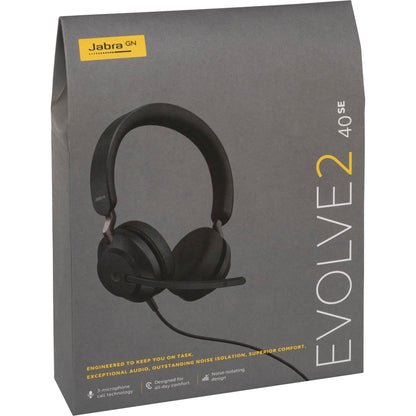 Jabra Evolve2 40 SE MS Stereo Headset black USB-C