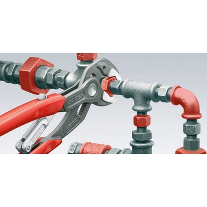 Knipex SmartGrip 85 01 250 , Rohr- / Wasserpumpen-Zange (rot, gezahnte Griffflächen)