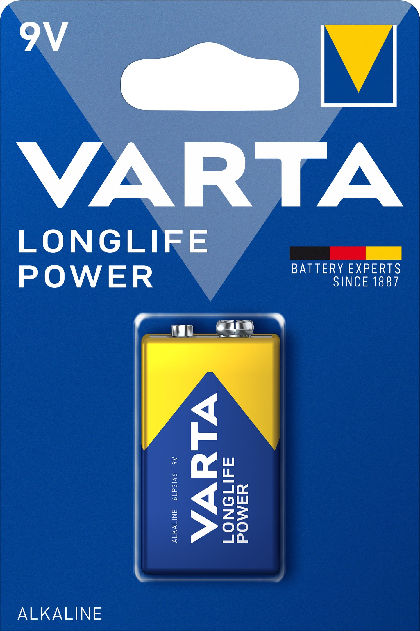 1 Varta Longlife Power 9V-Block 6LR61