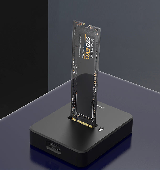 gembird Desktop-USB-Typ-C-M.2-SATA- Dockingstation, schw.