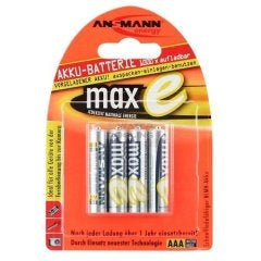 1x4 Ansmann maxE NiMH rech. bat. Micro AAA 800 mAh        5035042