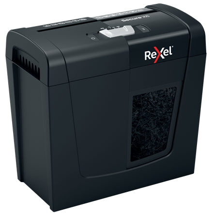 Rexel Secure X6 Paper Shredder — Cross-Cut, 70 dB, Black