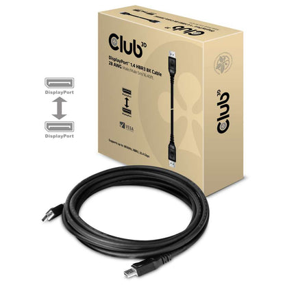 Club3D DisplayPort Cable 1.4 HBR3 32.4Gb/s 5m 8K60Hz St/St retail