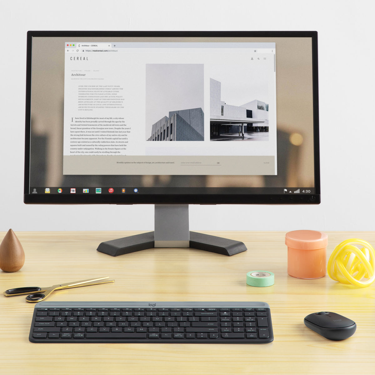 LGN Logitech MK470 Wireless Slim Desktopset US Layout