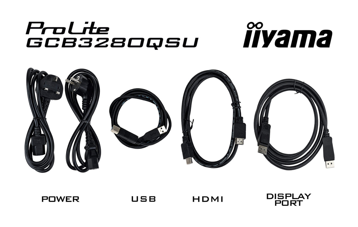 iiyama G-MASTER GCB3280QSU-B2 computer monitor 80 cm (31.5") 2560 x 1440 pixels Dual QHD LED Black