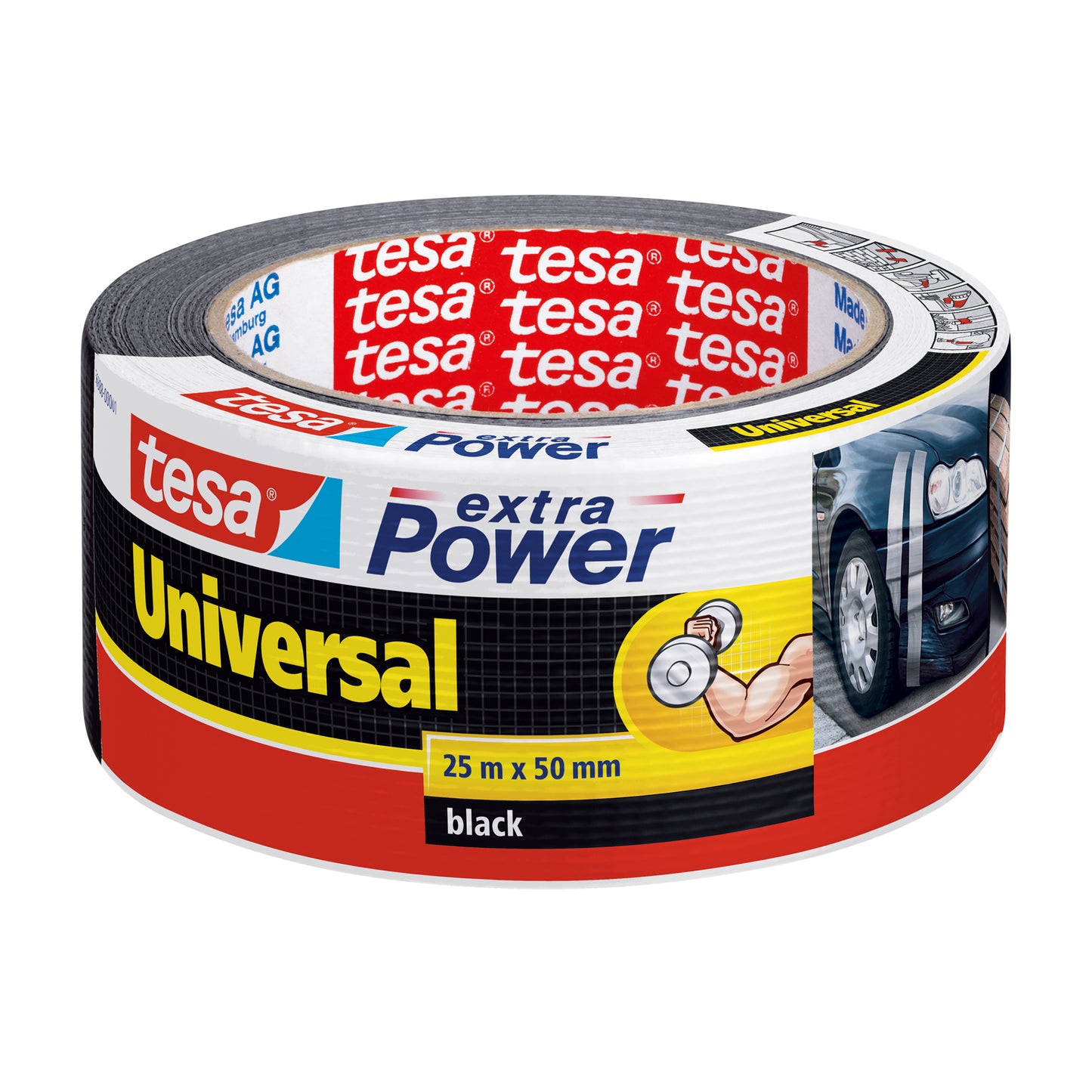 Tesa Duct Tape 25m x 50mm extra Power black 56388