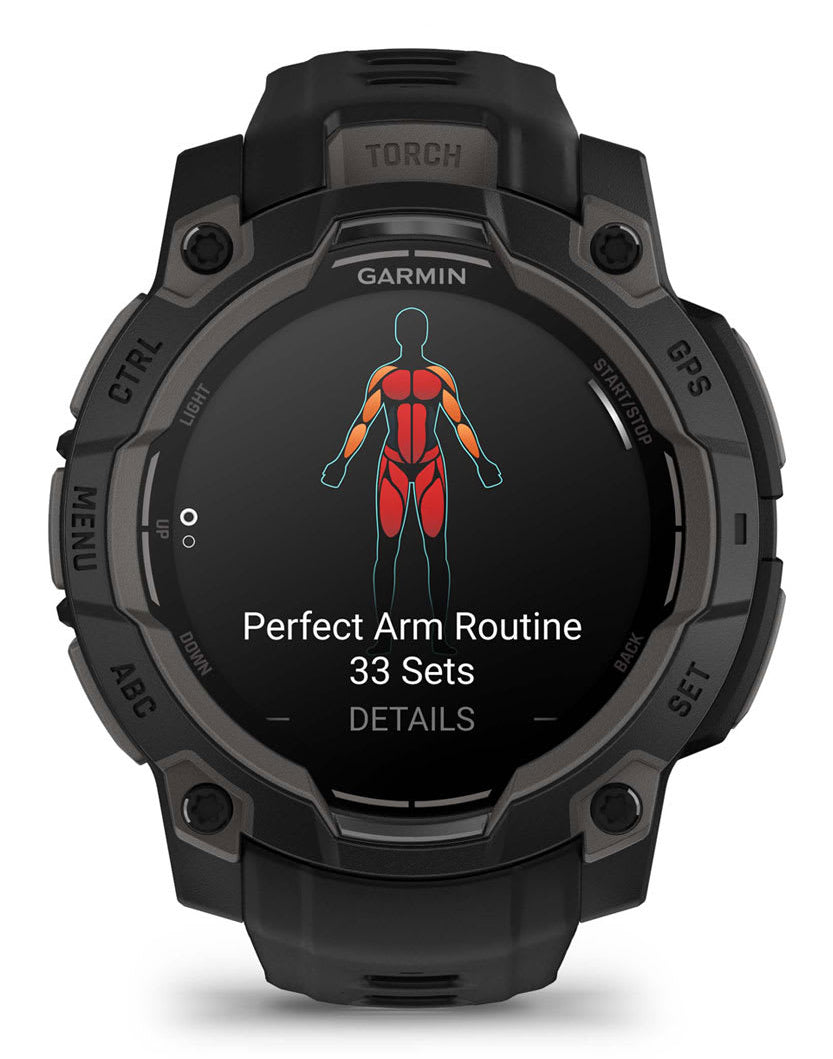 Garmin Instinct 3 AMOLED 1.2" (45 mm) Digital Touchscreen - Black, 390 x 390 px, GPS