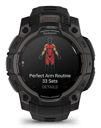 Garmin Instinct 3 AMOLED 1.2" (45 mm) Digital Touchscreen - Black, 390 x 390 px, GPS