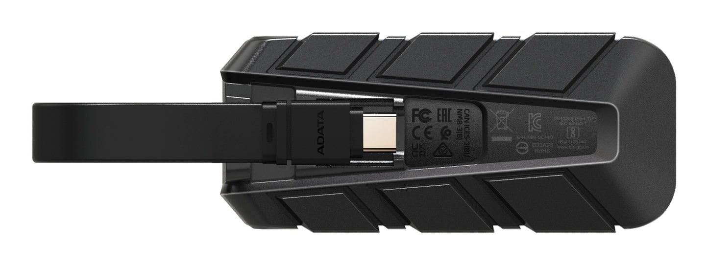 ADATA SC740 500 GB εξωτερικός δίσκος USB Type-C 3.2 Gen 2 (3.1 Gen 2), Χρώματα Μαύρο και Μπλε