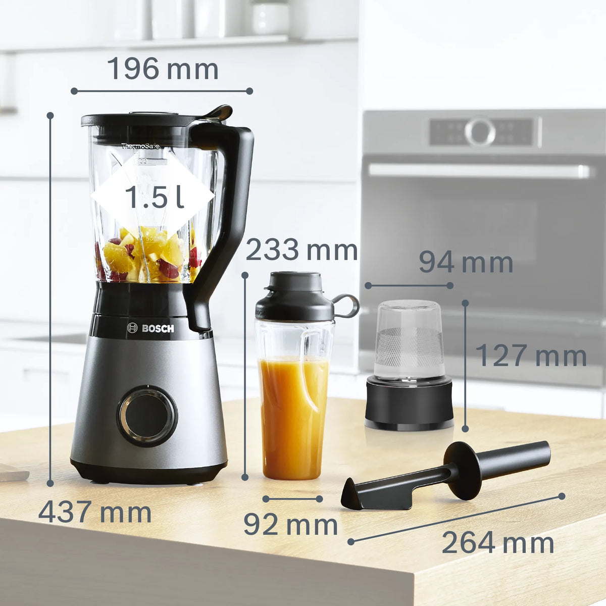 Bosch MMB 6177S Blender VitaPower Serie 4 silver