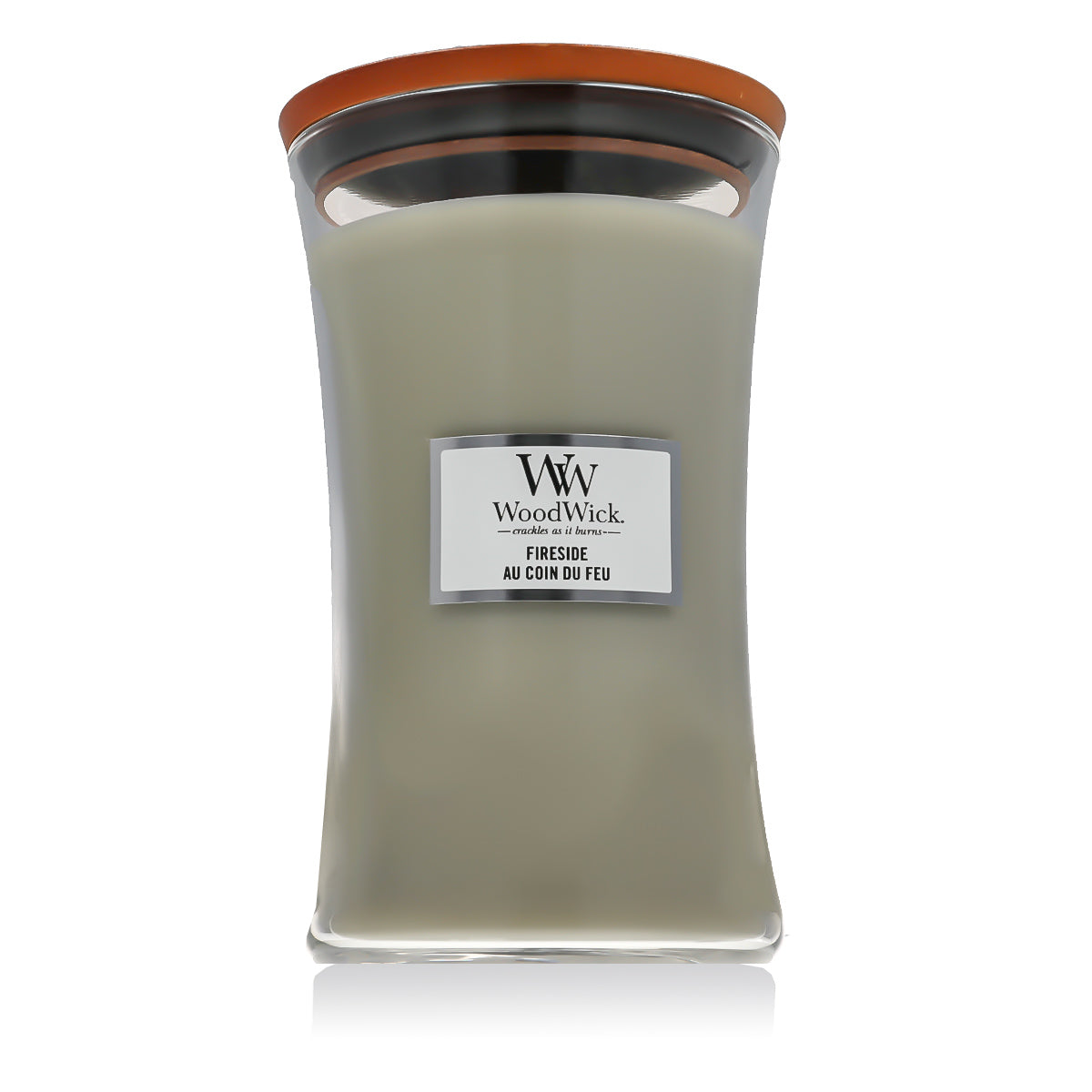 WoodWick Large Hourglass Candles Scented Candle Fireside 610 g