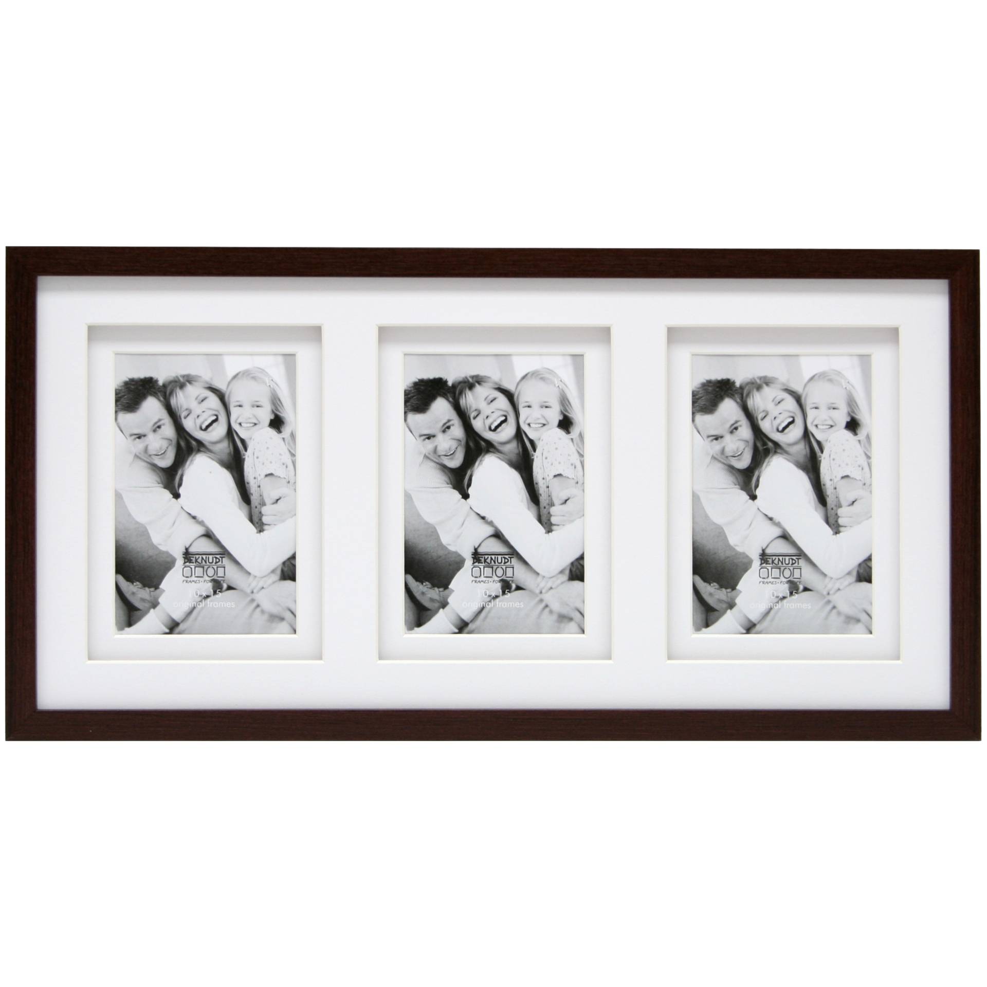 Deknudt S65KQ3 3x10x15 Ξύλινο Κάδρο καφέ με Passepartout