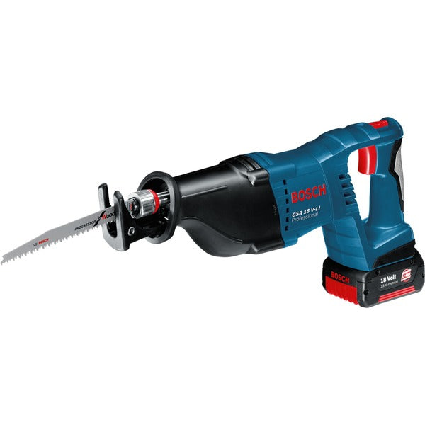 Bosch Powertools Akku-Säbelsäge GSA 18 V-LI Professional, 18 Volt (blau/schwarz, 2x Li-Ionen Akku 5,0Ah, in L-BOXX)