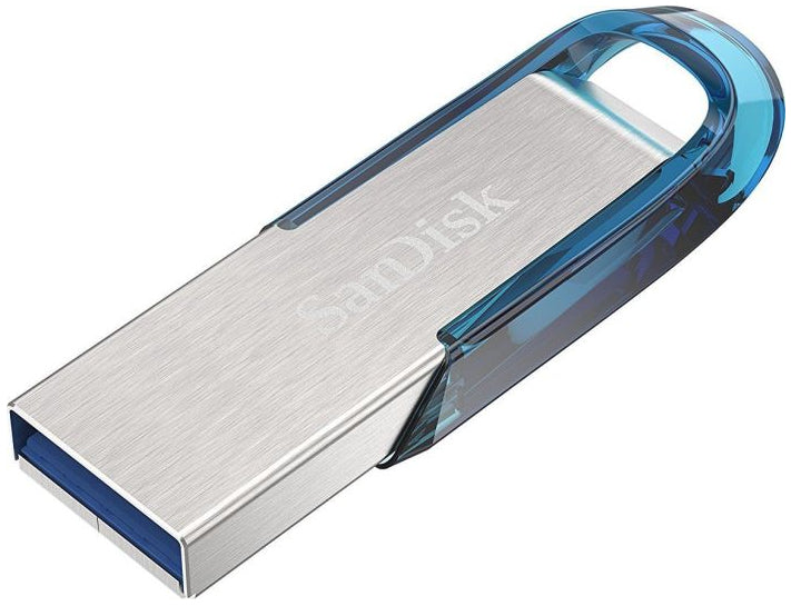 SanDisk Ultra Flair USB flash drive 128 GB USB Type-A 3.2 Gen 1 (3.1 Gen 1) Blue, Silver