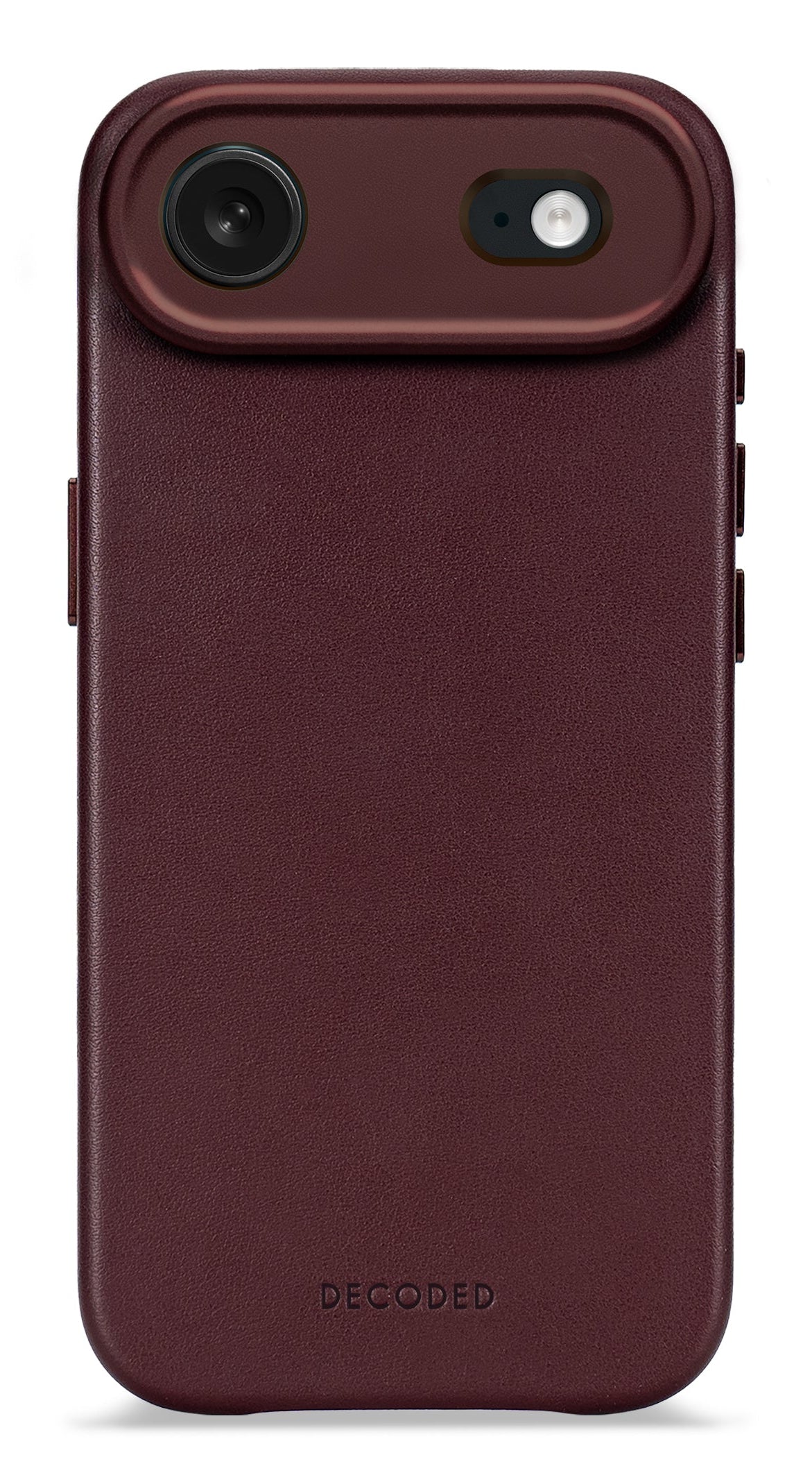 Decoded Leather Backcover for iPhone 17 Air in Dark Ruby