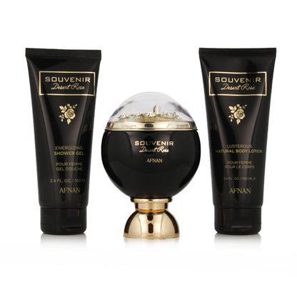 Afnan Souvenir Desert Rose Eau de Parfum 100 ml + Shower Gel 100 ml + Body Lotion 100 ml (Woman)