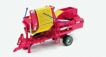 BRUDER 02130 Grimme SE 75-30 Potato Harvester with 80 Potato Replicas