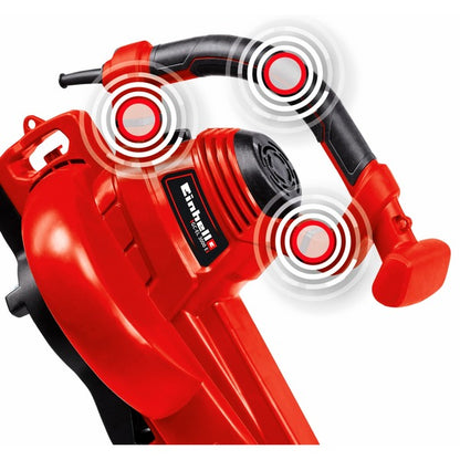Einhell Laubsauger/Laubbläser GC-EL 3000 E (rot/schwarz, 3.000 Watt)