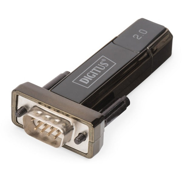 Digitus USB 2.0 Adapter USB-A σε 9-Pin Σειριακή Σύνδεση (Μαύρο, περιλαμβάνει 80cm Καλώδιο)