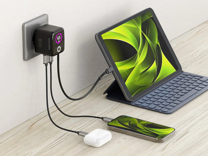 Mobile Origin 65W GaN Charger PW3 USB-C with 65cm cable + USB-A