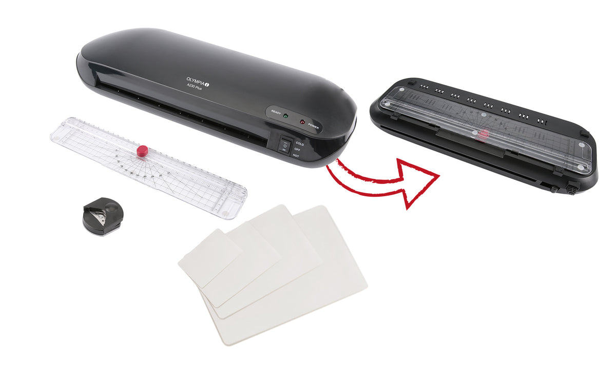 Olympia Laminating Set A 230 Plus up to DIN A4 4-in-1 Black