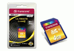 Transcend SDHC               4GB Class 10
