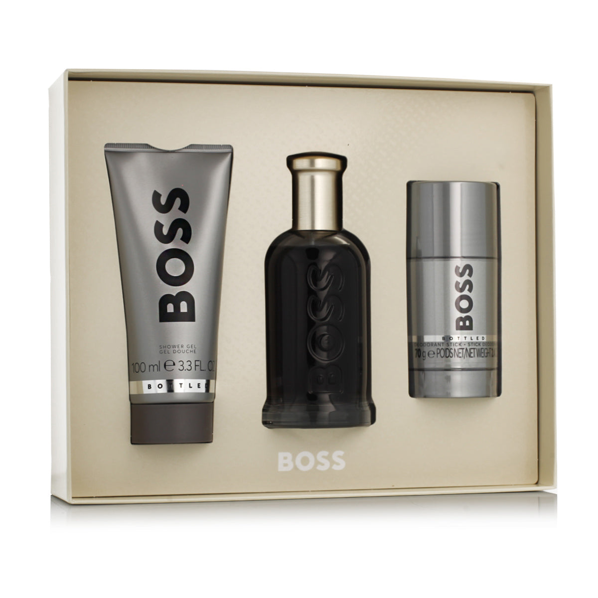 Hugo Boss Boss Bottled Eau de Parfum 100 ml + Deodorant Spray 75 ml + Shower Gel 100 ml for Men