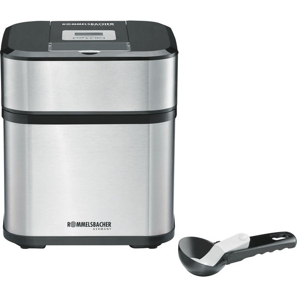 Rommelsbacher Eismaschine IM 12 Kurt (edelstahl/schwarz, für 1.500ml Eiscreme, 12 Watt)