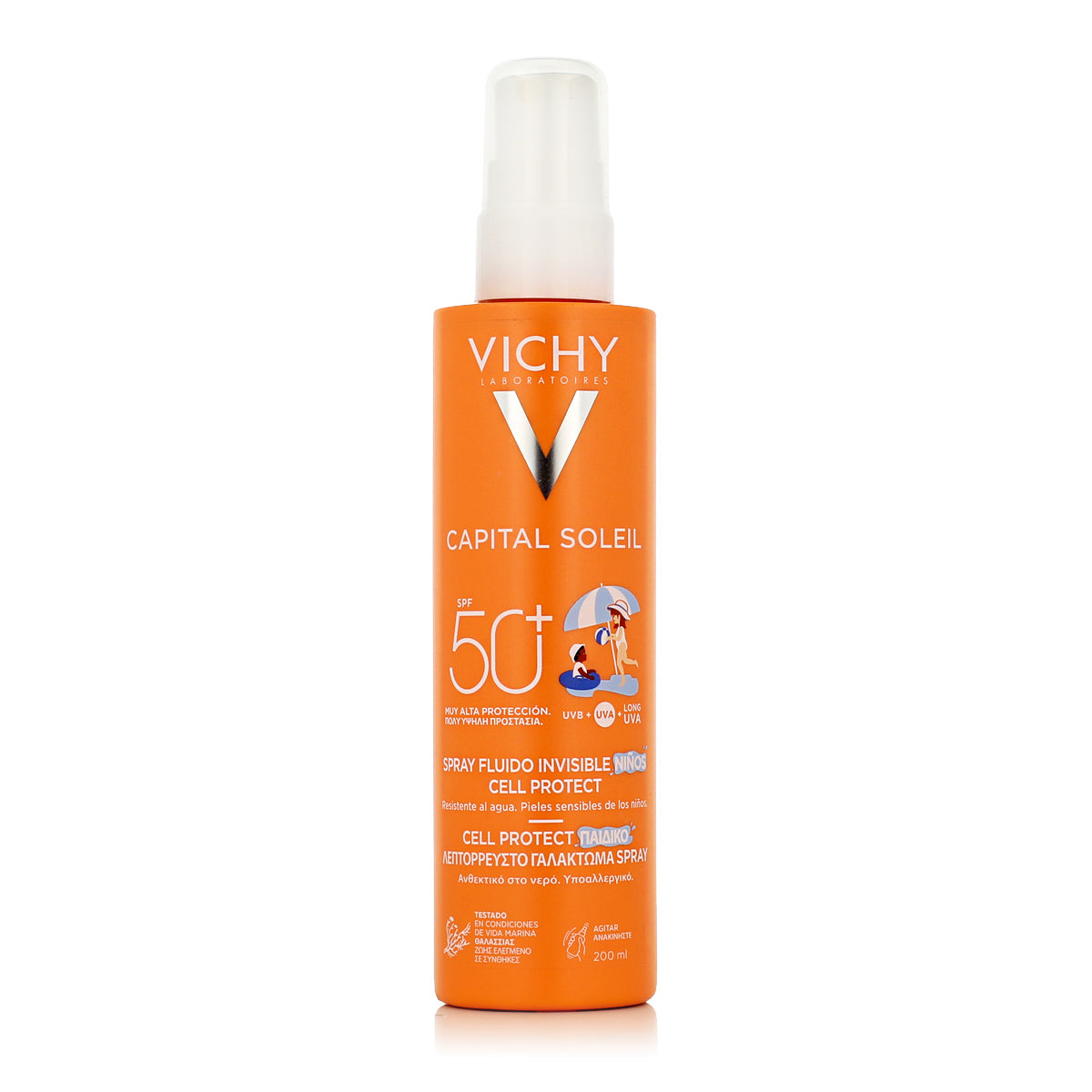 Vichy Capital Soleil Kids High-Protection Sunscreen Fluid SPF 50+, 200 ml